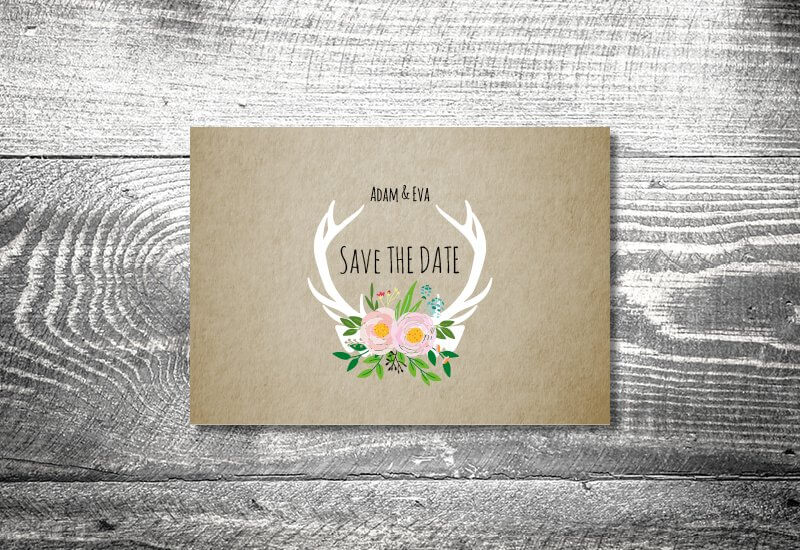 kartlerei hochzeit einladungskarten karten gestalten karten drucken hochzeitskarte 132 - Save the date Hochzeit