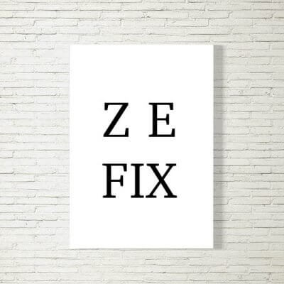 Poster/Bild | Zefix