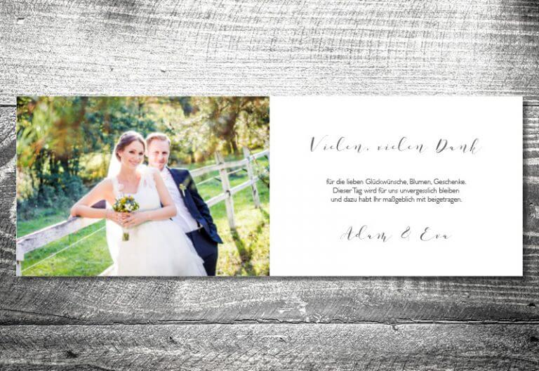 Danke Hochzeitspaar | 4-Seitig | kartlerei