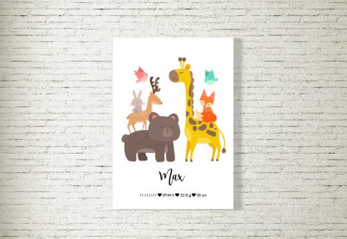 Poster/Bild Baby | Tierfamilie