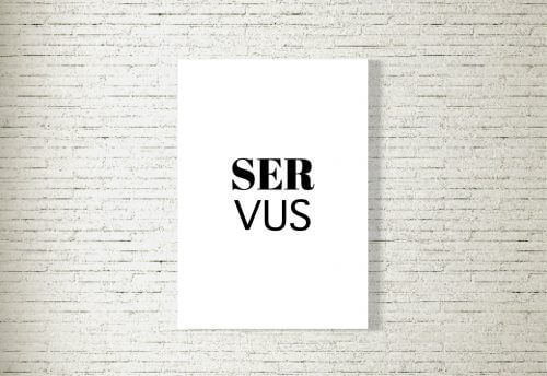 Poster/Bild Servus