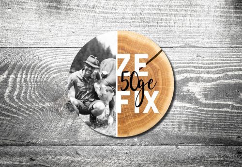 Bierdeckel Zefix Baumstamm