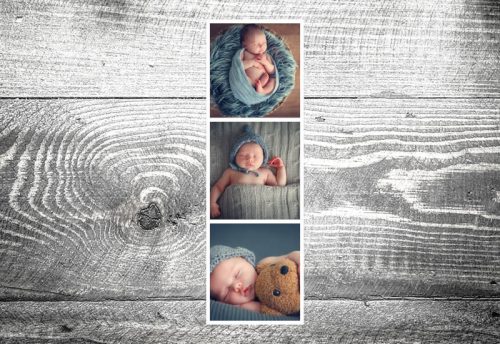 Geburtskarte Fotostreifen