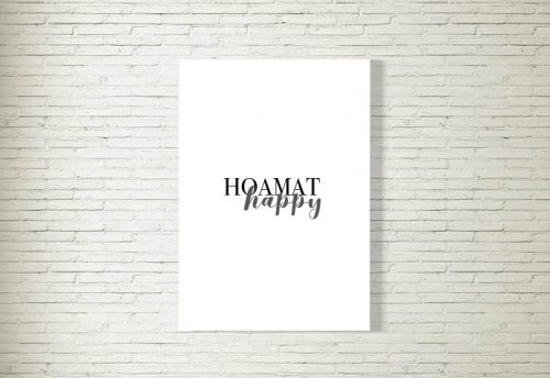 Poster/Bild Happy Hoamat