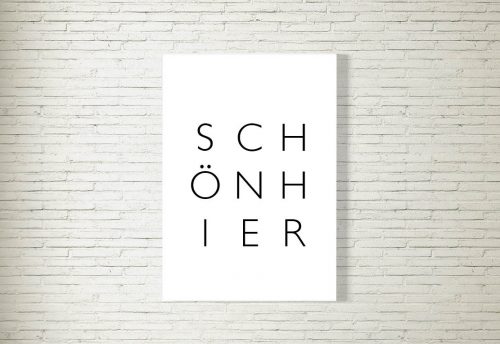 Poster/Bild Schön Hier