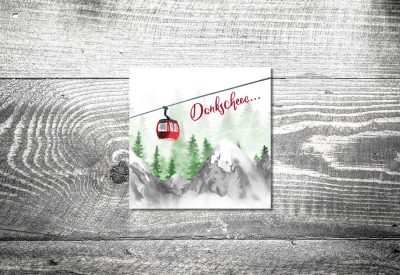kartlerei bayrische einladungskarten dankeskarten hochzeit berge bergliebe alpen4 400x275 - Dankeskarte mit Fotostreifen