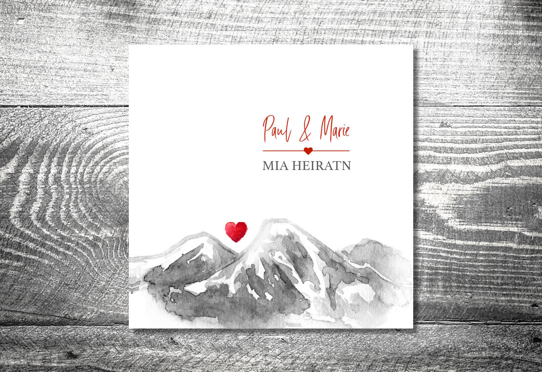 kartlerei bayrische einladungskarten hochzeitseinladung hochzeit bergliebe berge7 - Heiraten in den Bergen