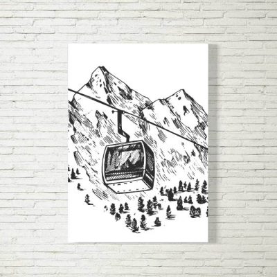 Poster/Bild Bergbahn
