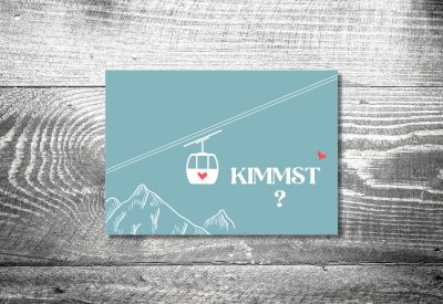 kartlerei bayrische einladungskarten geburtstag alpenstyle bergbahn gondel herzlgondel 400x275 - Feierei in Zeiten von Corona . . .