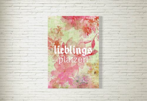 Poster/Bild Lieblingsplatzerl Blumen