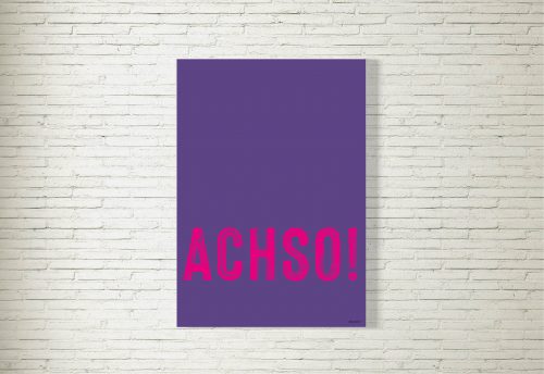 Poster/Bild ACHSO brush lila/pink
