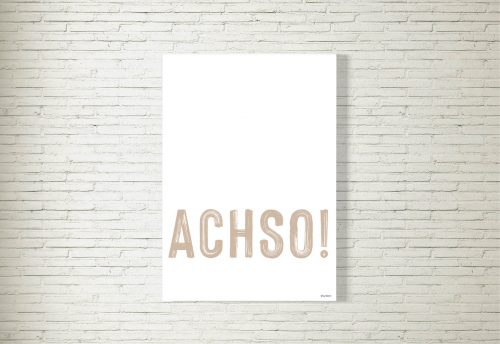 Poster/Bild ACHSO brush beige