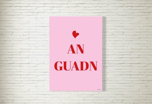 Poster/Bild An Guadn pink/rot