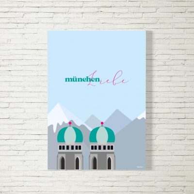 Poster/Bild münchenliebe Alpenblick