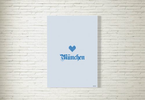 Poster/Bild Stickherzl München