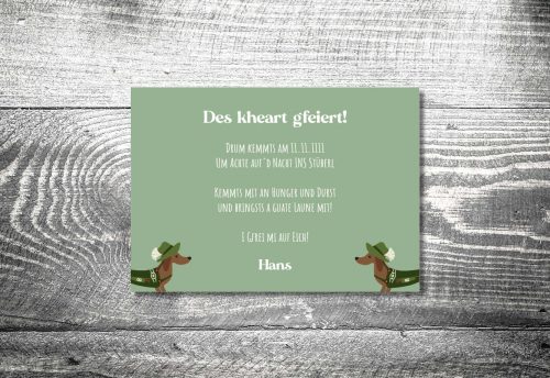 Trachtendackel Bua | 2-Seitig – Bild 2