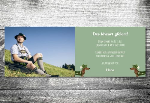 Trachtendackel Bua | 4-Seitig – Bild 2