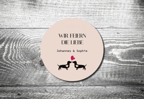 Bierdeckel Dackelliebe