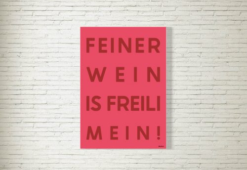 Poster/Bild Wein is mein