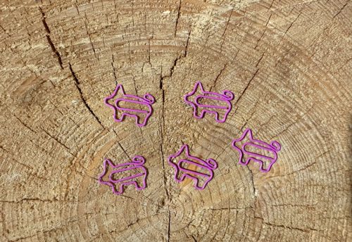 Büroklammer Schweinchen pink 5er Set 2,90 € – Bild 2