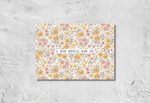 Postkarte Blumenliebe I bin stolz 1,90 €