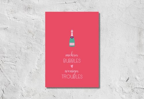 Postkarte Bubbles 1,90 €