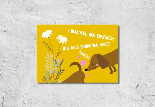 Postkarte I dackel da nach 1,90 €
