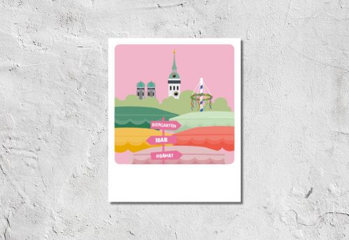 Postkarte München Viktualienmarkt 1,90 €