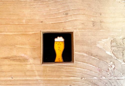 Anstecker Weißbier | handbemalt 14,50 € – Bild 3