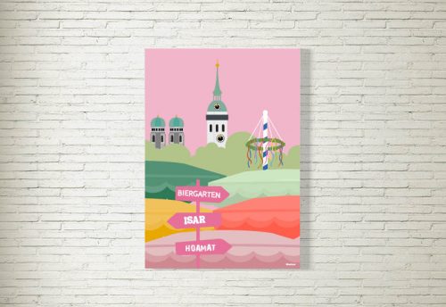 Poster/Bild München Viktualienmarkt