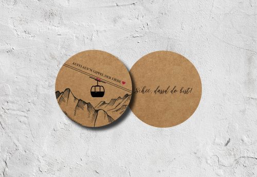 Bierdeckel Hochzeit Gondel | Schön, dass Du da bist 1,50 € – Bild 2
