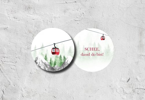 Bierdeckel Feier Gondelliebe | Schön, dass Du da bist 1,50 € – Bild 2