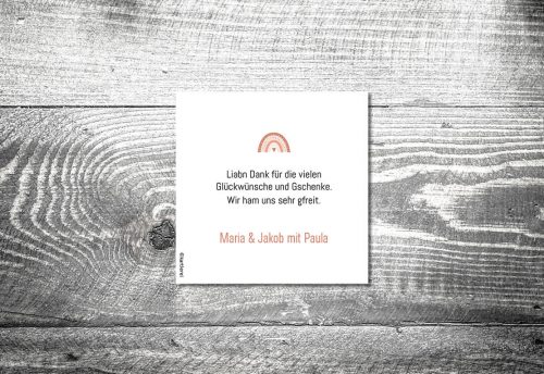 Regenbogen | Geburtskarte Leporello – Bild 4
