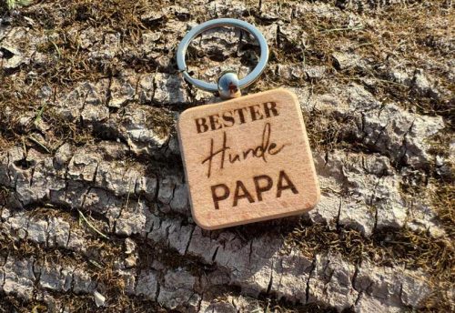 Schlüsselanhänger Holz Beste Hundepapa 5,50 €