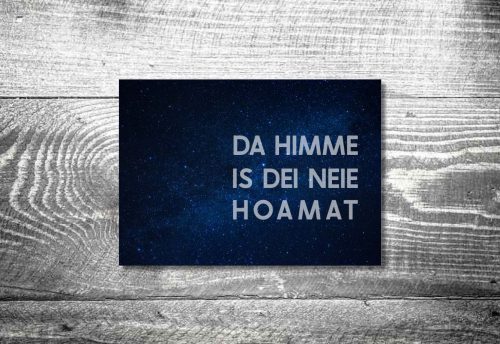 Himmehoamat | Trauer Dankeskarte | 4-Seitig