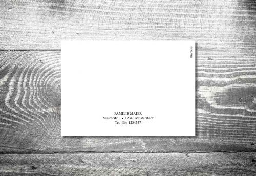 Trauerblumen | Trauer Dankeskarte | 4-Seitig – Bild 3