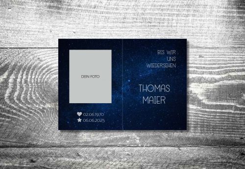 Himmehoamat | Trauer Sterbebildchen – Bild 2