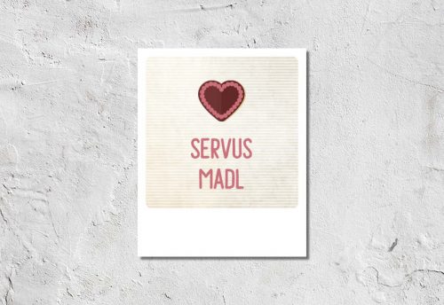 Postkarte Servus Madl 1,90 €