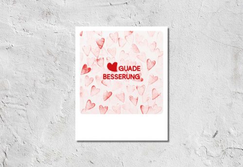 Postkarte Guade Besserung 1,90 €