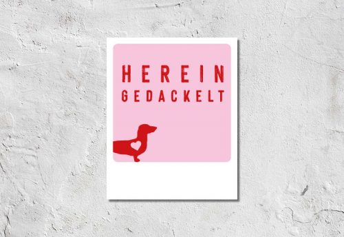 Postkarte Hereingedackelt 1,90 €
