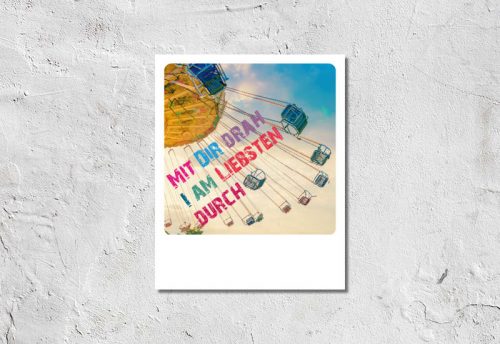 Postkarte Kettenkarussell I drah durch 1,90 €