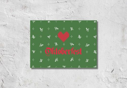 Postkarte Stickherzl Oktoberfest™ 1,90 €