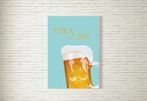 Poster/Bild Viva la Bier