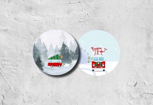 Bierdeckel Weihnachtsbulli 1,50 €