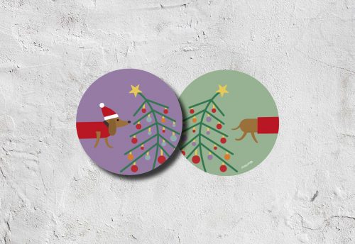 Bierdeckel Weihnachtshund 1,50 €